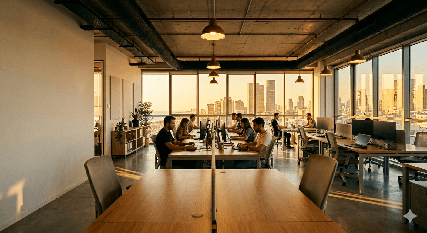 Modern office workspace